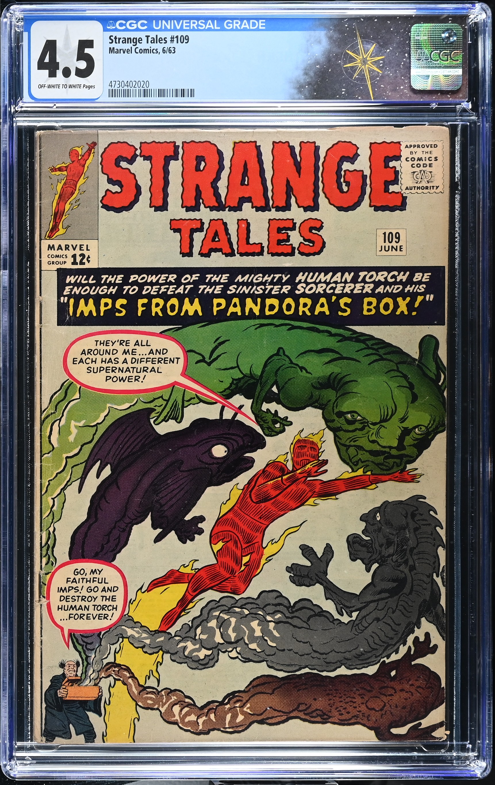 Strange Tales #109 CGC 4.5 1st Silver Age Appearance of Circe (Marvel Comics, 1963) Off-White to White Pages
