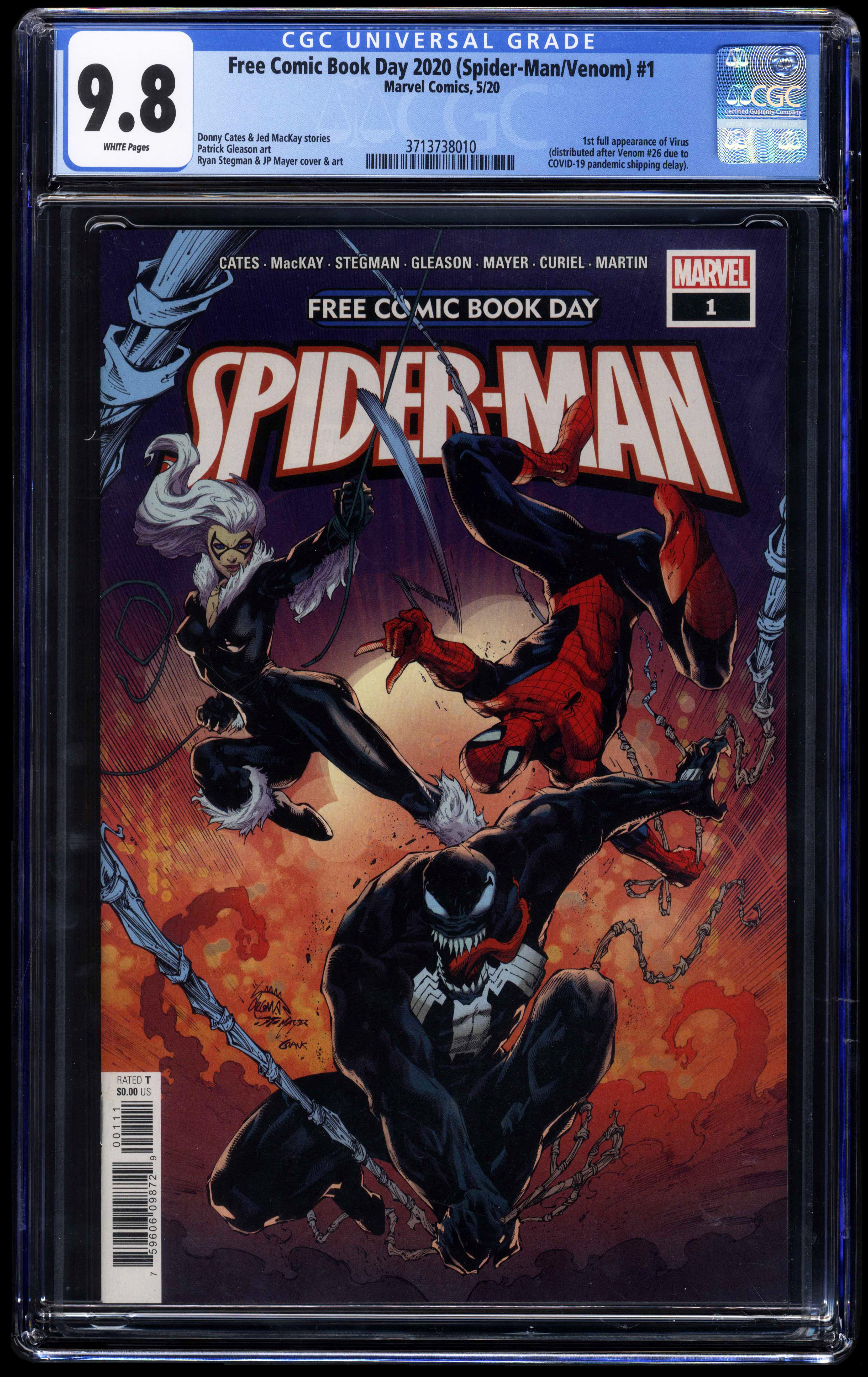 Spider-Man Venom #1 FCBD (Marvel Comics 2020) CGC 9.8
