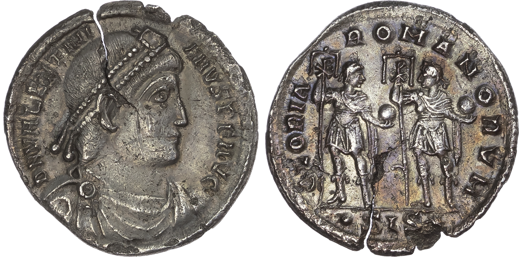 Valentinian I (AD 364-375) AR Light Miliarense, Siscia, AD 364-367, 4.11g.