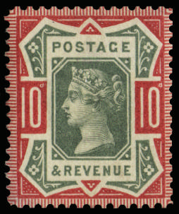 GB 1890 SG 210 colour trial