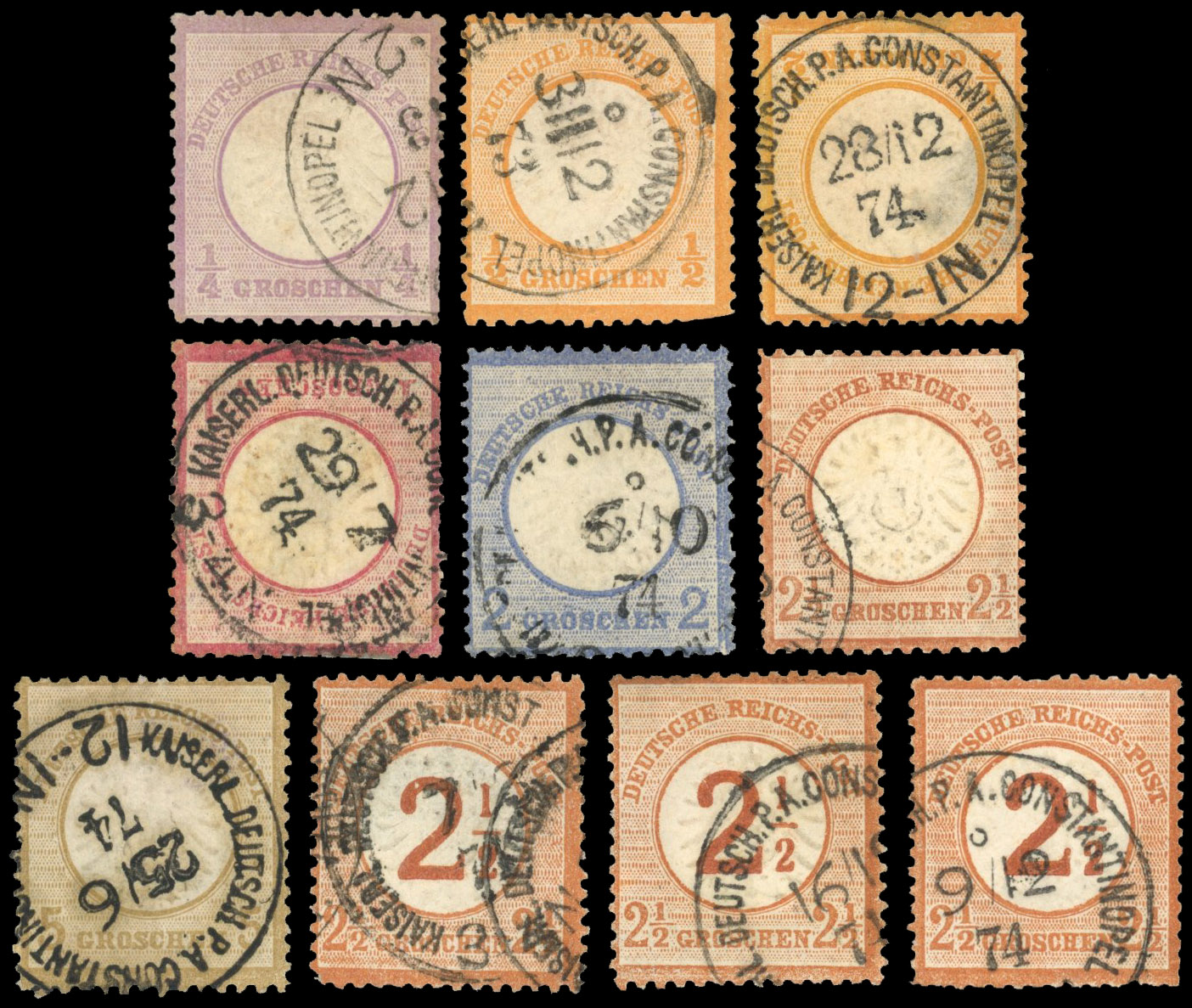 German Post Offices in Turkish Empire 1870s forerunners