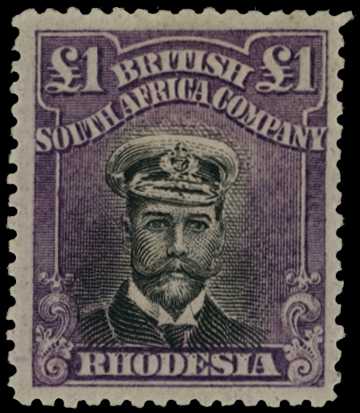1917-20 £1 Head Die IIIA, perf 14. Part...