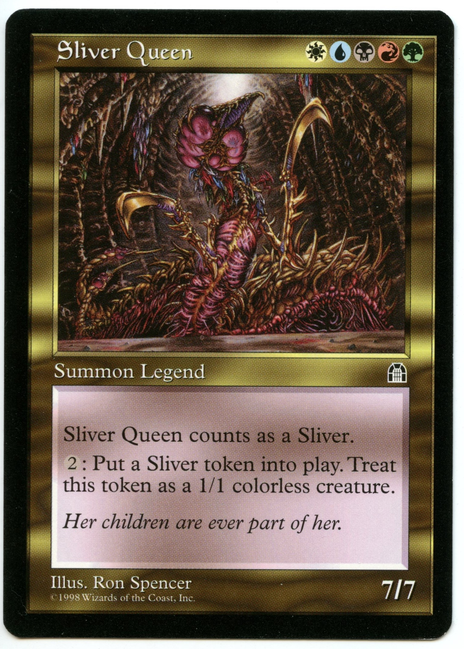 Magic The Gathering  - Sliver Queen  - Stronghold - Near Mint 