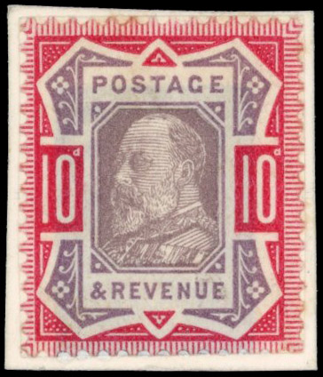 GB 1901 KEVII 10d paste-up essay