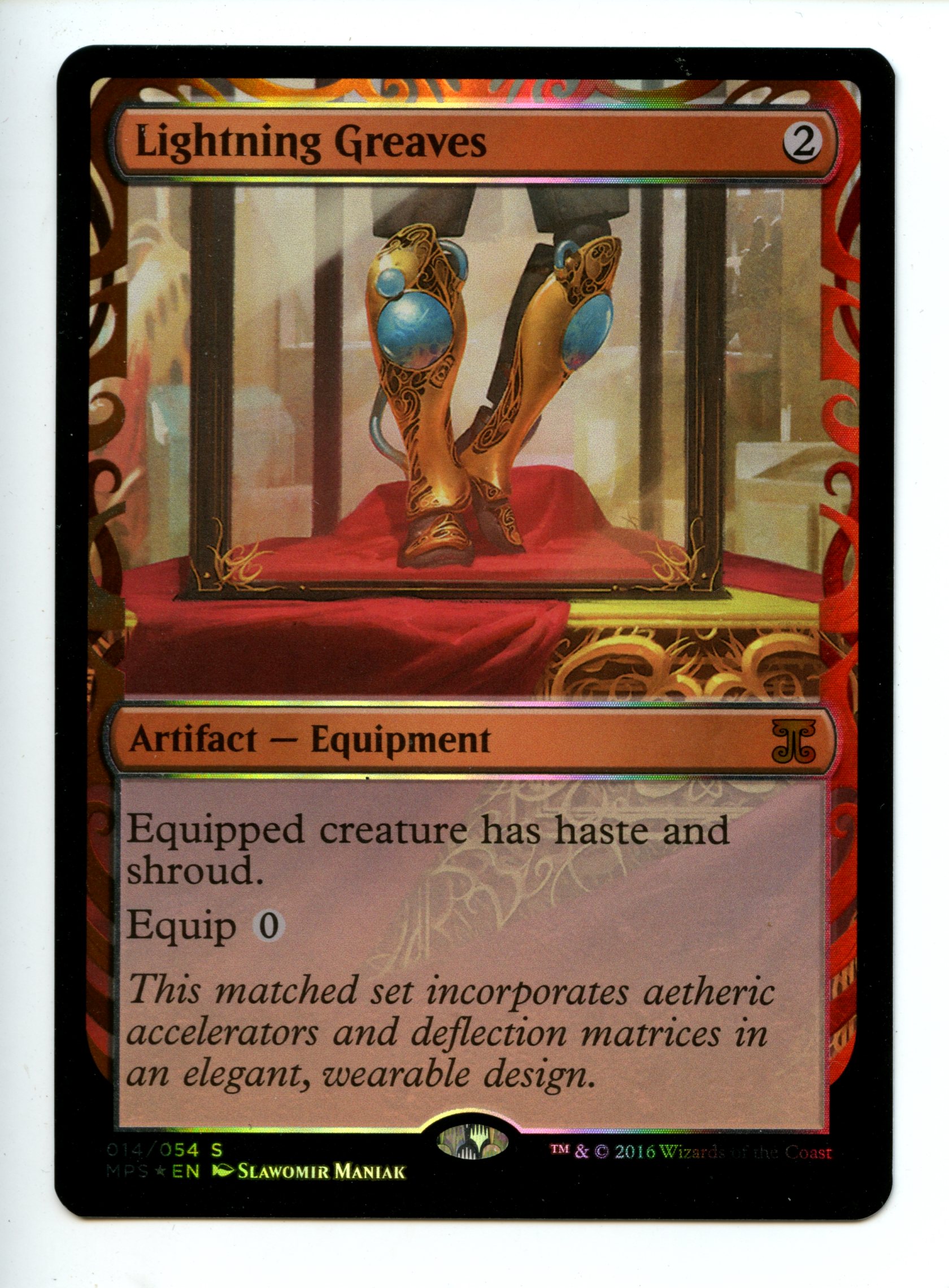 Magic the Gathering - Lightning Greaves   - Kaladesh Inventions - Lightly Played 