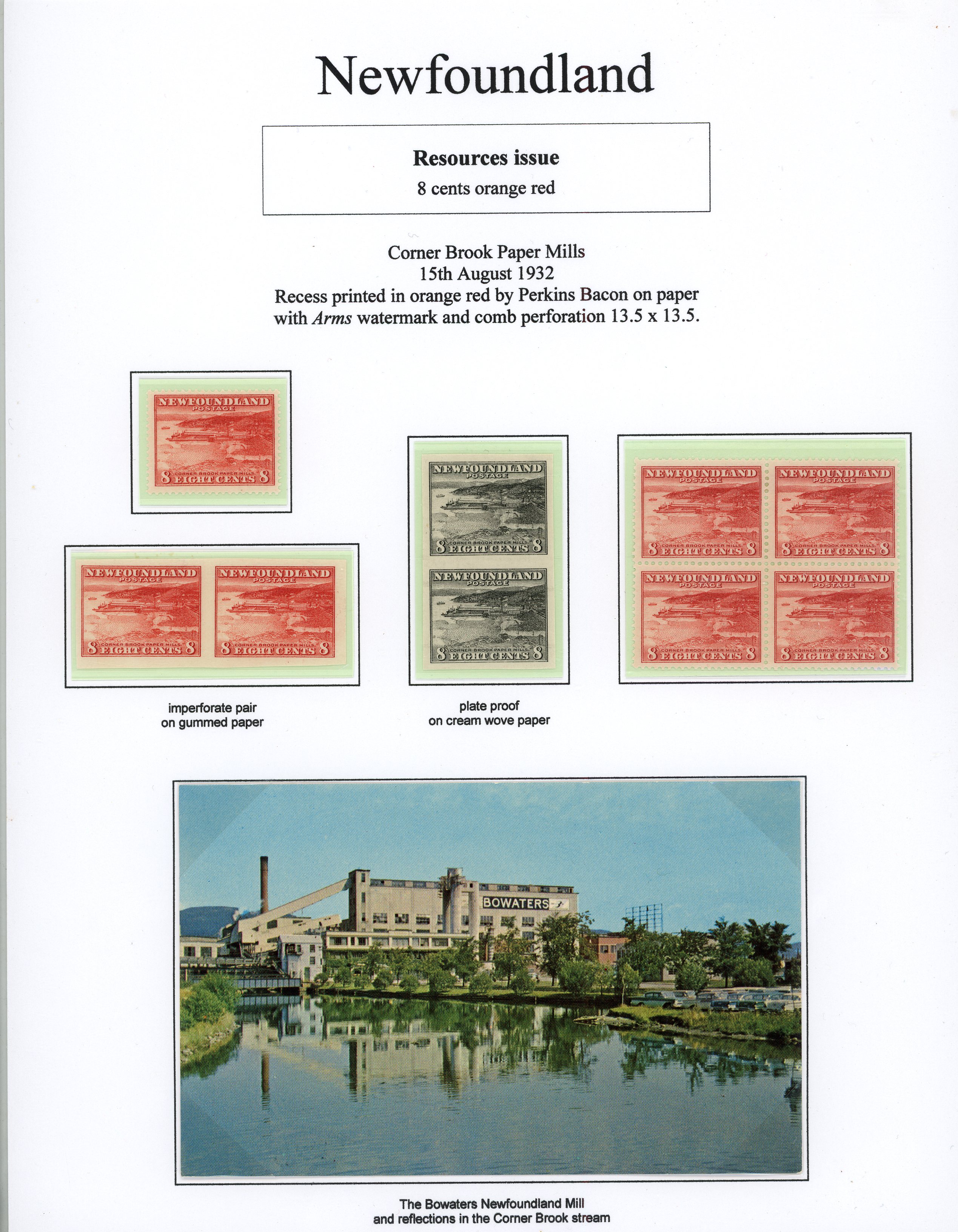 Newfoundland 1932 Resources 8ct, 10ct, 14ct & 15ct collection on pages SG...