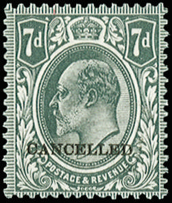 GB 1912 SG 305 7d Cancelled
