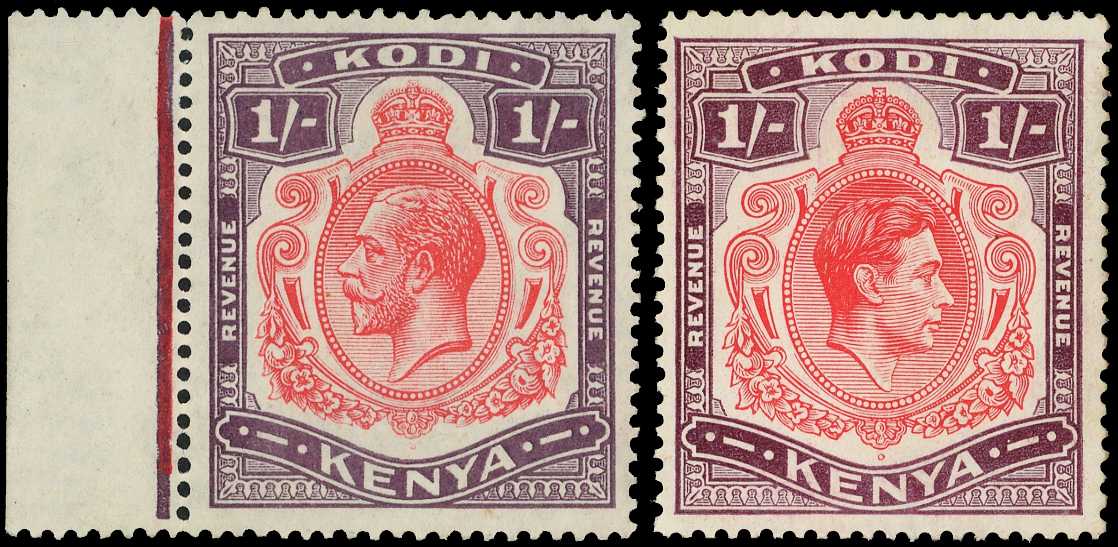 Kodi: KGV 1s vermilion and purple, large...