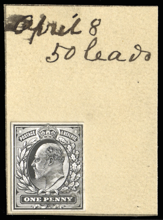 GB 1902 SG 219 1d Die Proof