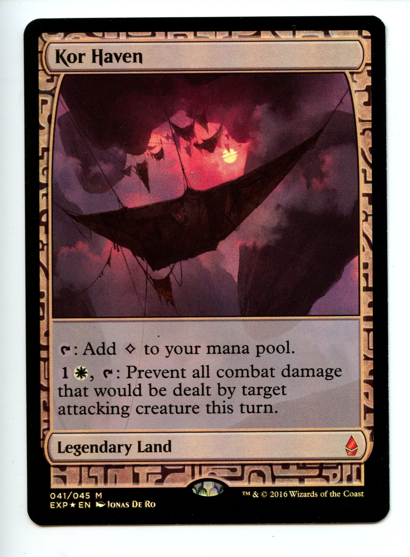 Magic the Gathering - Kor Haven   - Zendikar Expeditions  - Lightly Played 