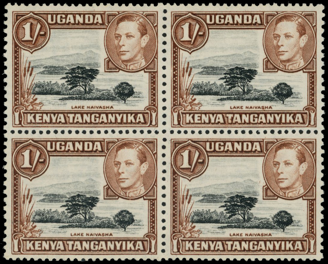 1938 1s black and yellowish-brown (perf 13 x...