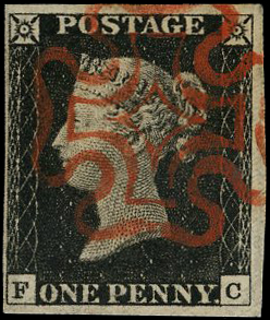 Great Britain SG 2 Plate 2 FC