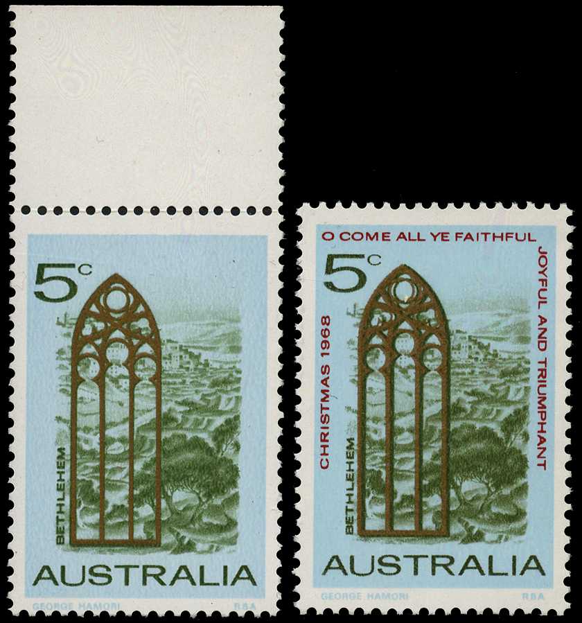 1968 Christmas 5ct showing variety...