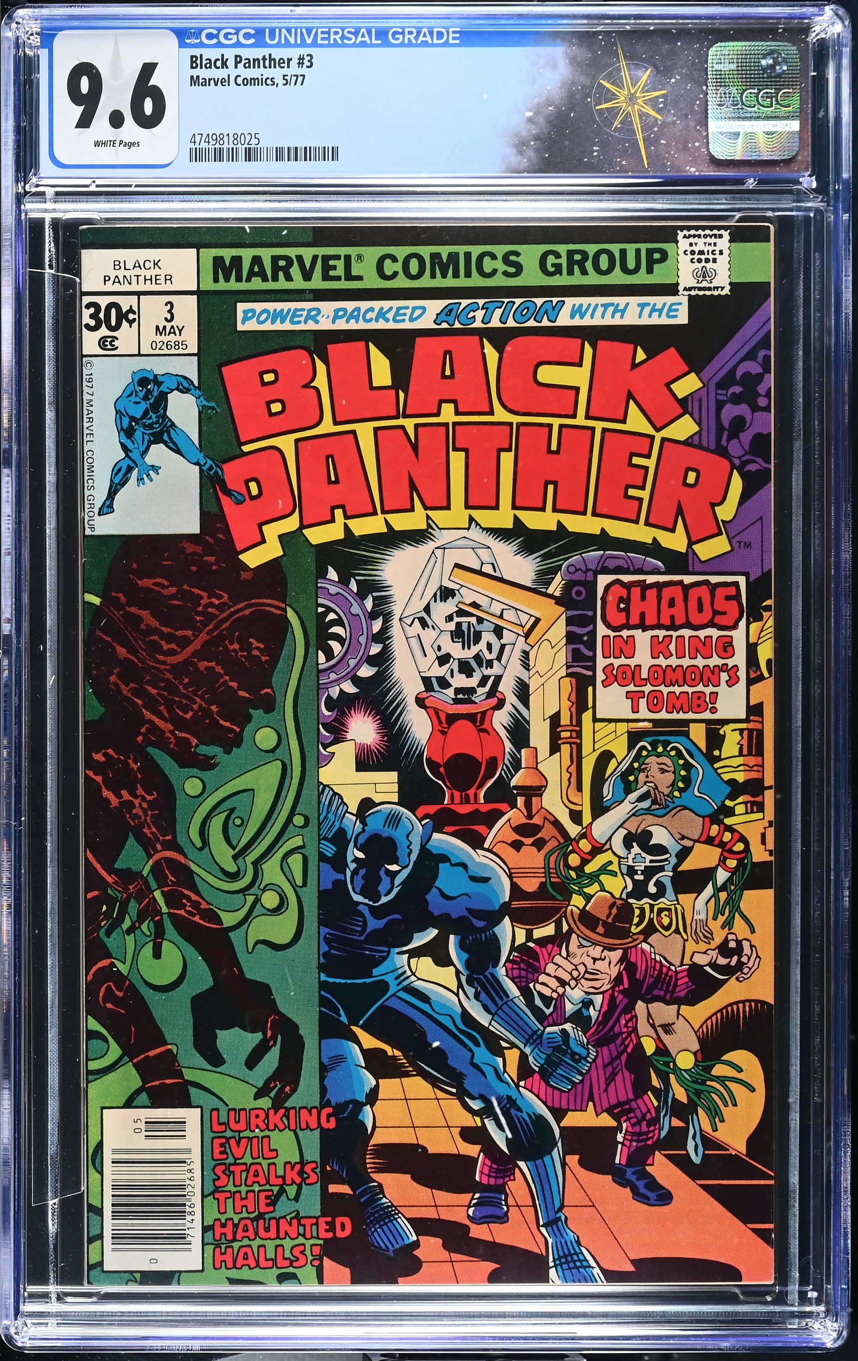 Black Panther #3 CGC 9.6 "Race Against Time" (Marvel Comics, 1977) White Pages