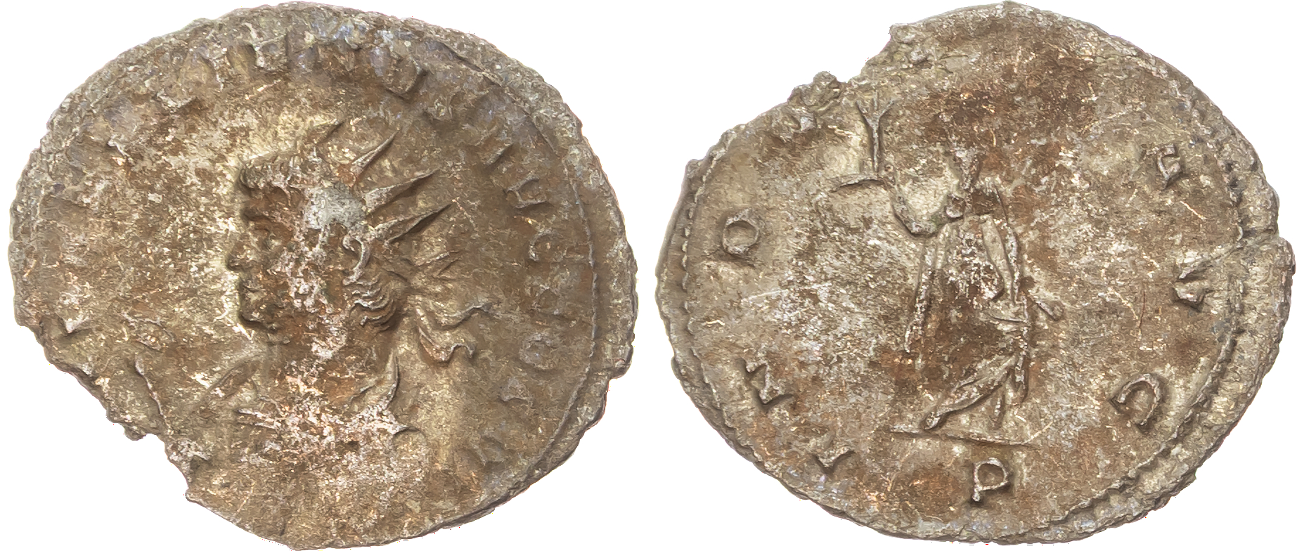 Gallienus (AD 253-268), Bi Antoninianus, Milan, AD 266, 2.20g. 