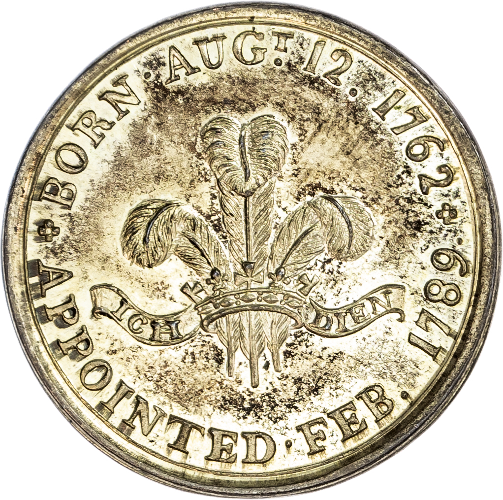 London National Series, Prince of Wales as Regent Halfpenny 1789