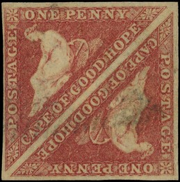 Cape of Good Hope SG 5a pair...