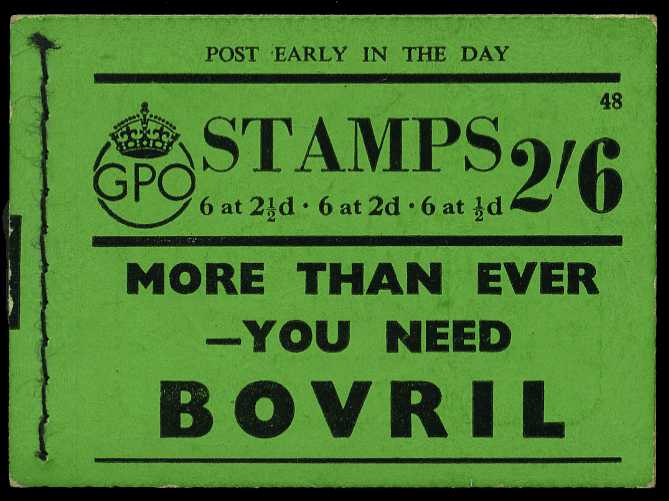 1941 (June) 2/6d booklet (#48), panes with...