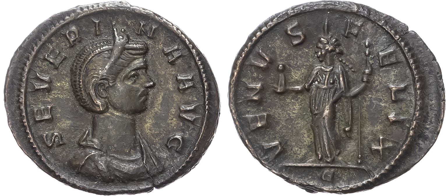 Severina (AD 270-275) Bi Denarius, Rome, AD 275, 2.69g.
