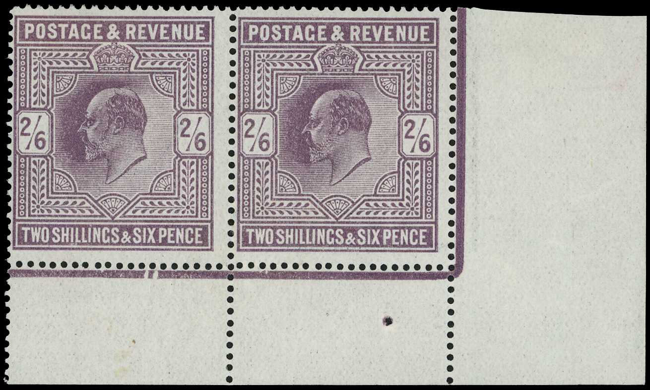 1911 2s6d Dull greyish purple (F). Very...