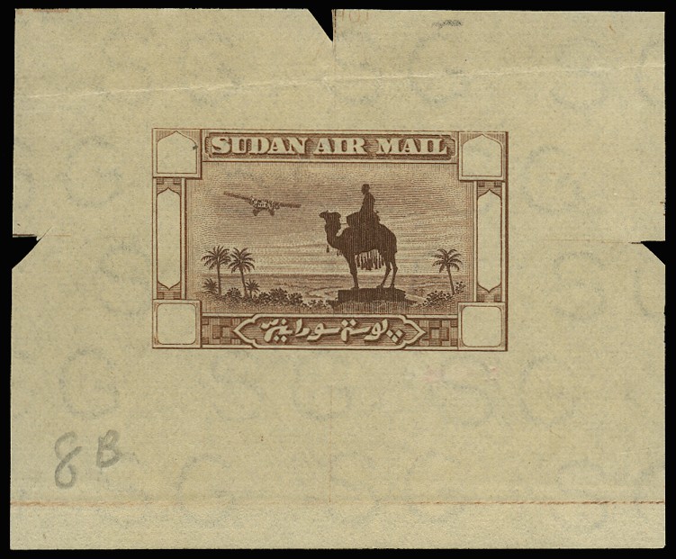 1931(-37) Air, master die proof (undenominated frame) in...