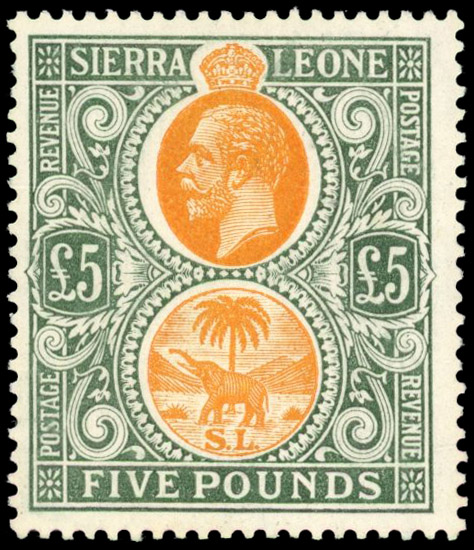 Sierra Leone SG 130 1912 £5 mint