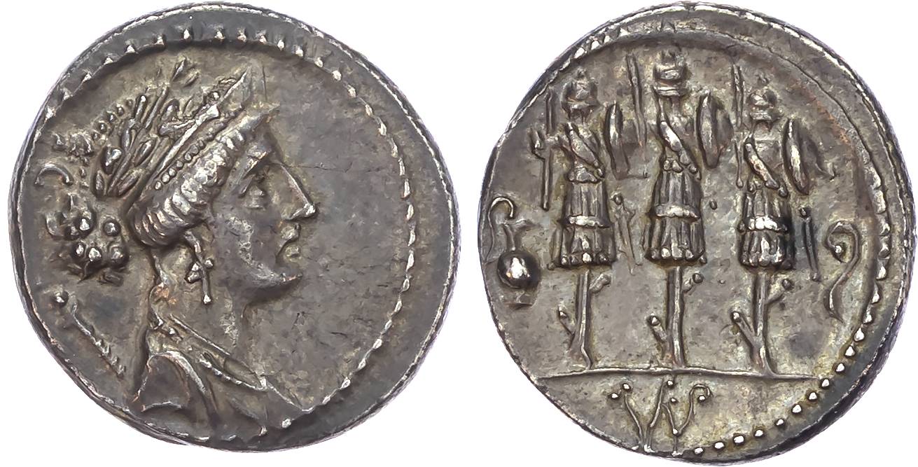 Roman Republic, Faustus Cornelius Sulla (56 BC) AR Denarius, Rome, 3.82g. 