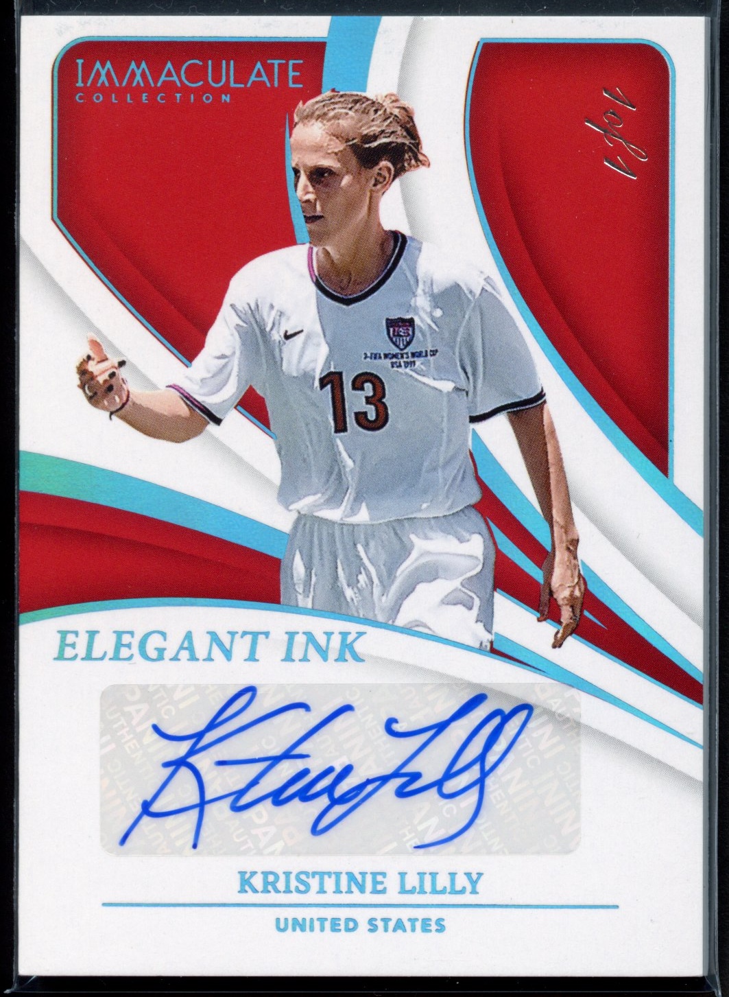 2024-2025 Panini Immaculate Kristine Lilly Auto 1/1