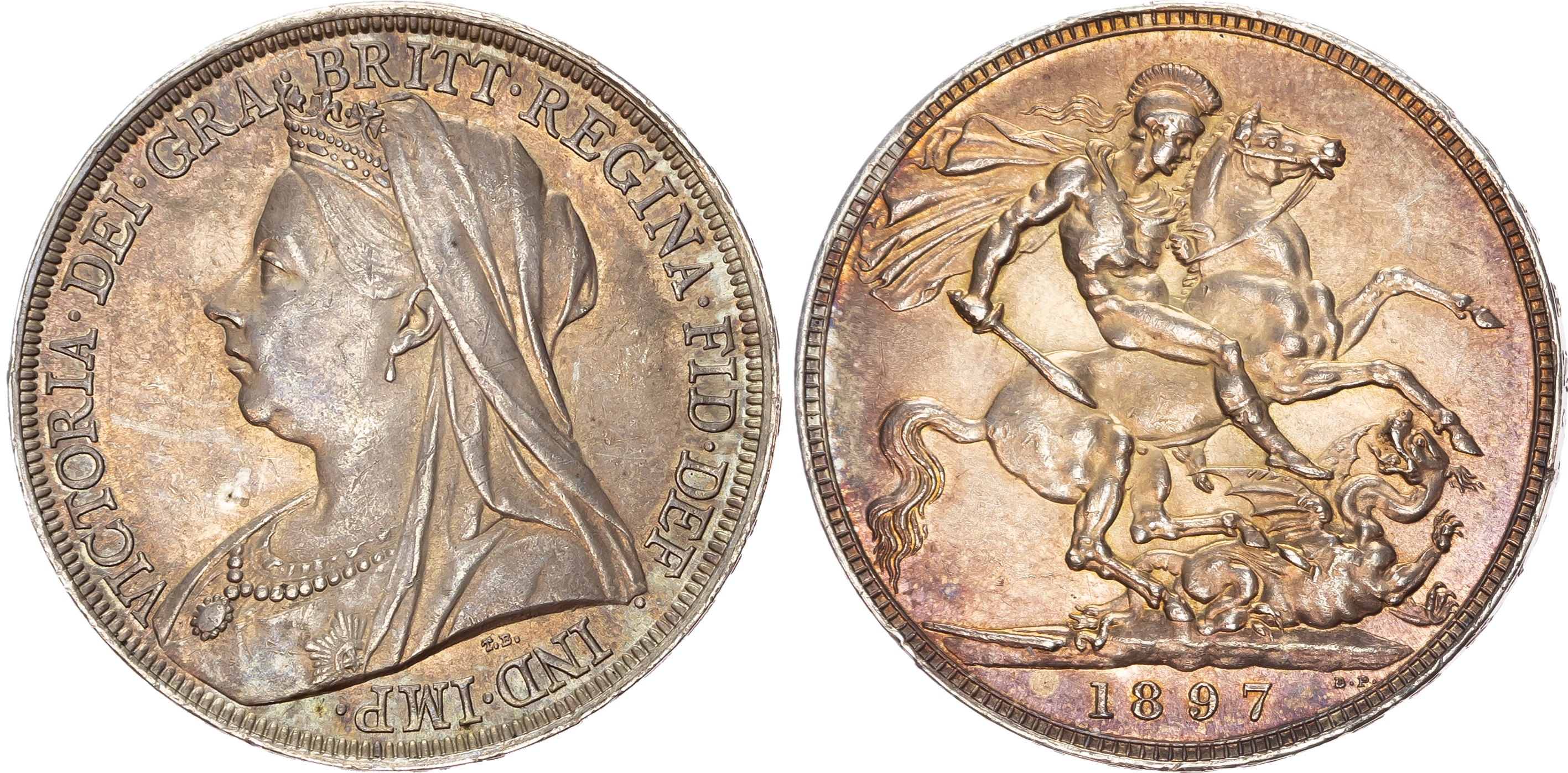 Victoria (1837-1901), Crown, 1897, LXI