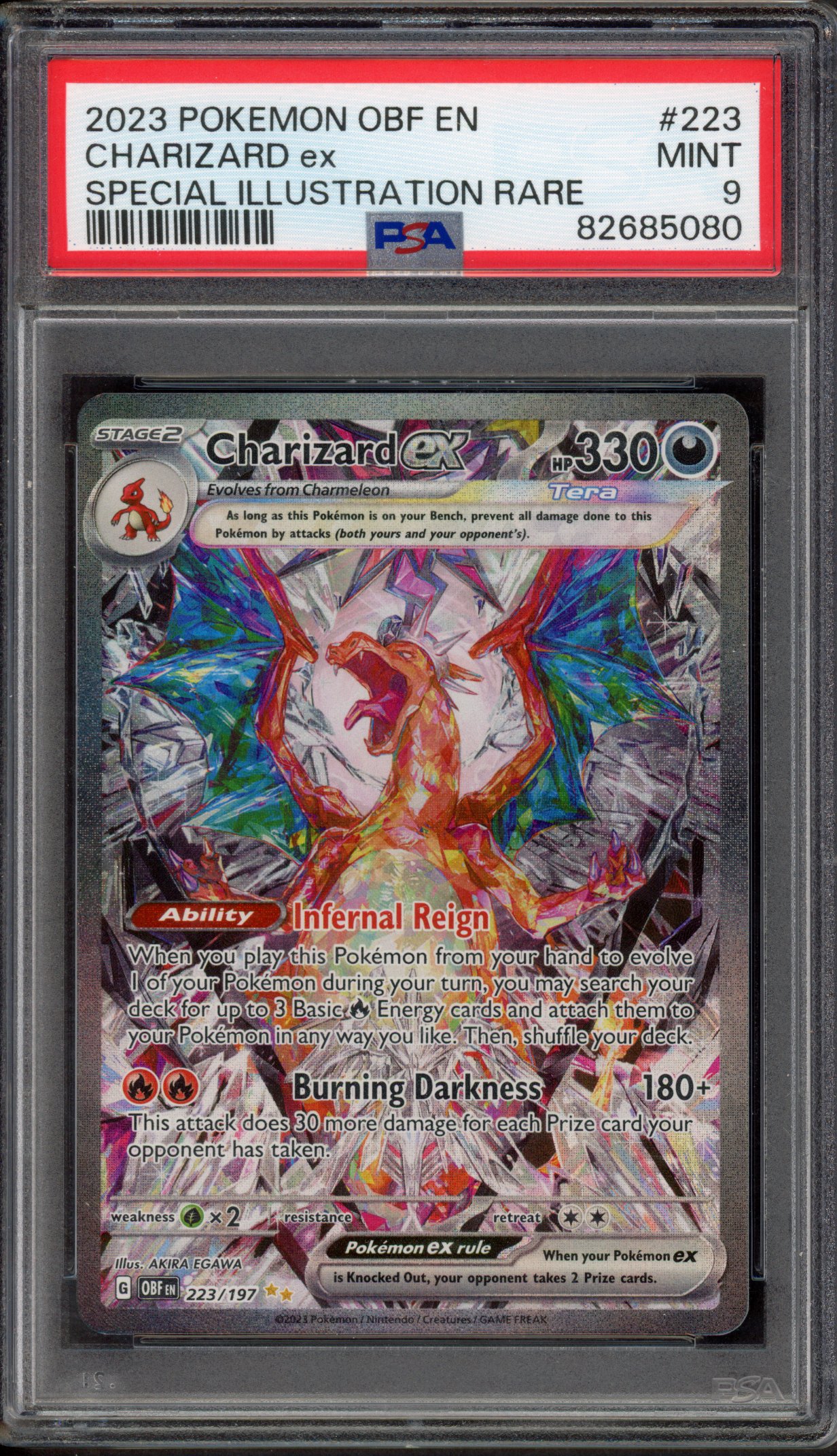 PSA 9 Charizard ex - Special Illustration Rare Obsidian Flames - 2023