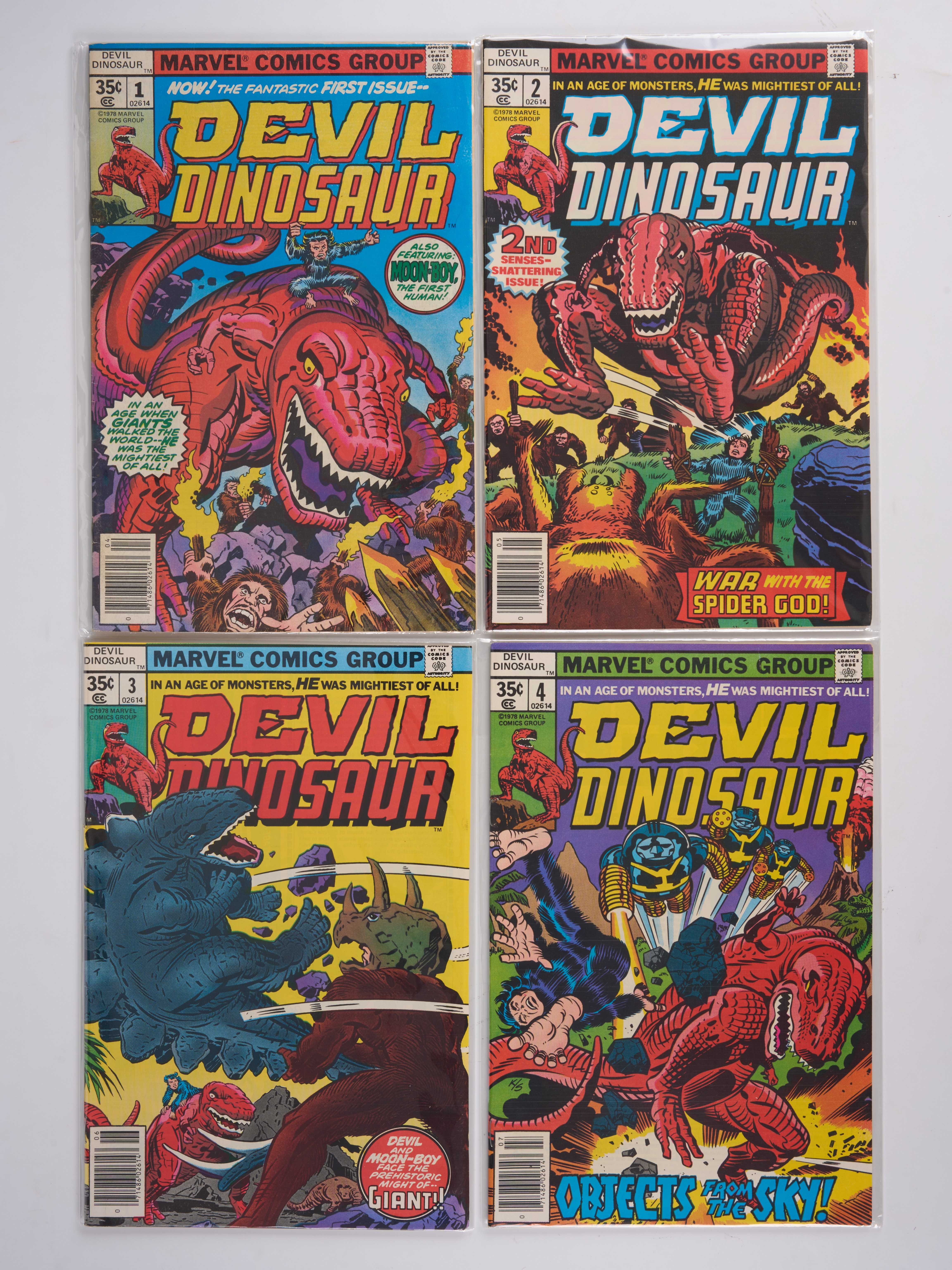 Devil Dinosaur #1-#8 (Marvel Comics, 1978) Bundle of 7 Issues