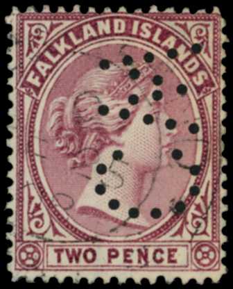 1895-8 2d purple with large 'CW'...