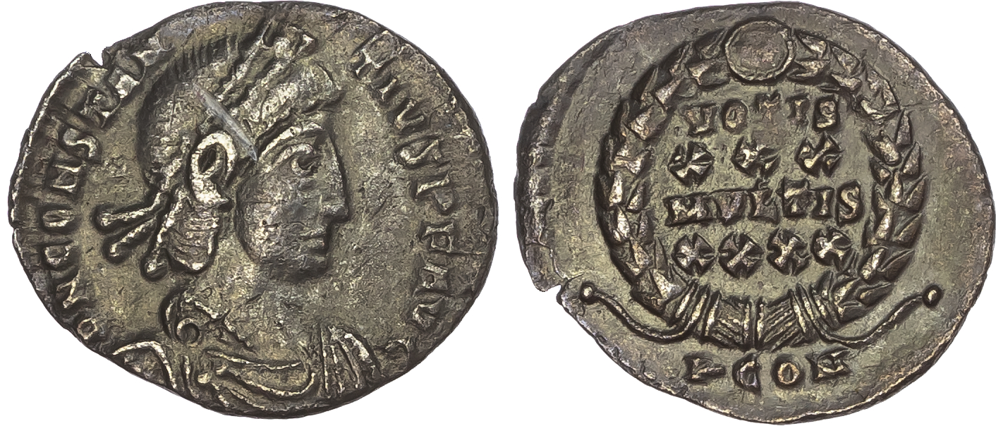 Constantius II (AD 337-361) AR Siliqua, Arles, 1st Officina, 1.76g.