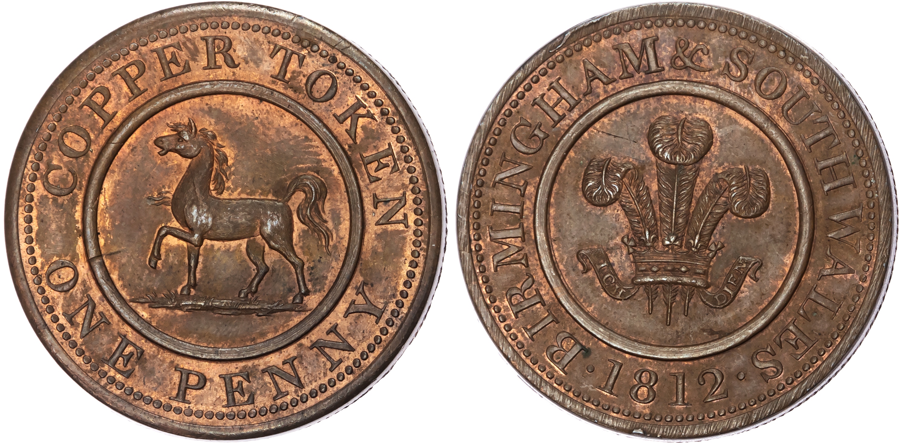 BIRMINGHAM & SOUTH WALES, Warks & S. Wales . Birmingham & S. Wales Copper Co. (probably anonymously issued for…