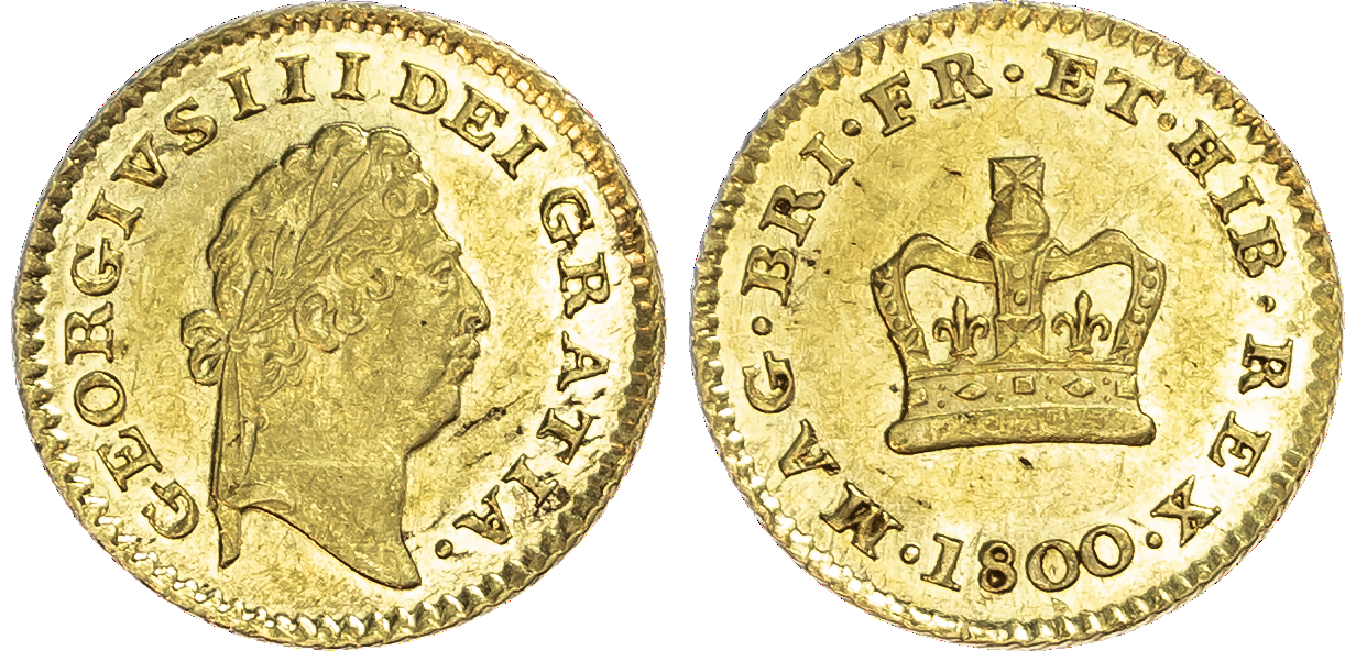 George III (1760-1820), Third-Guinea, 1800.
