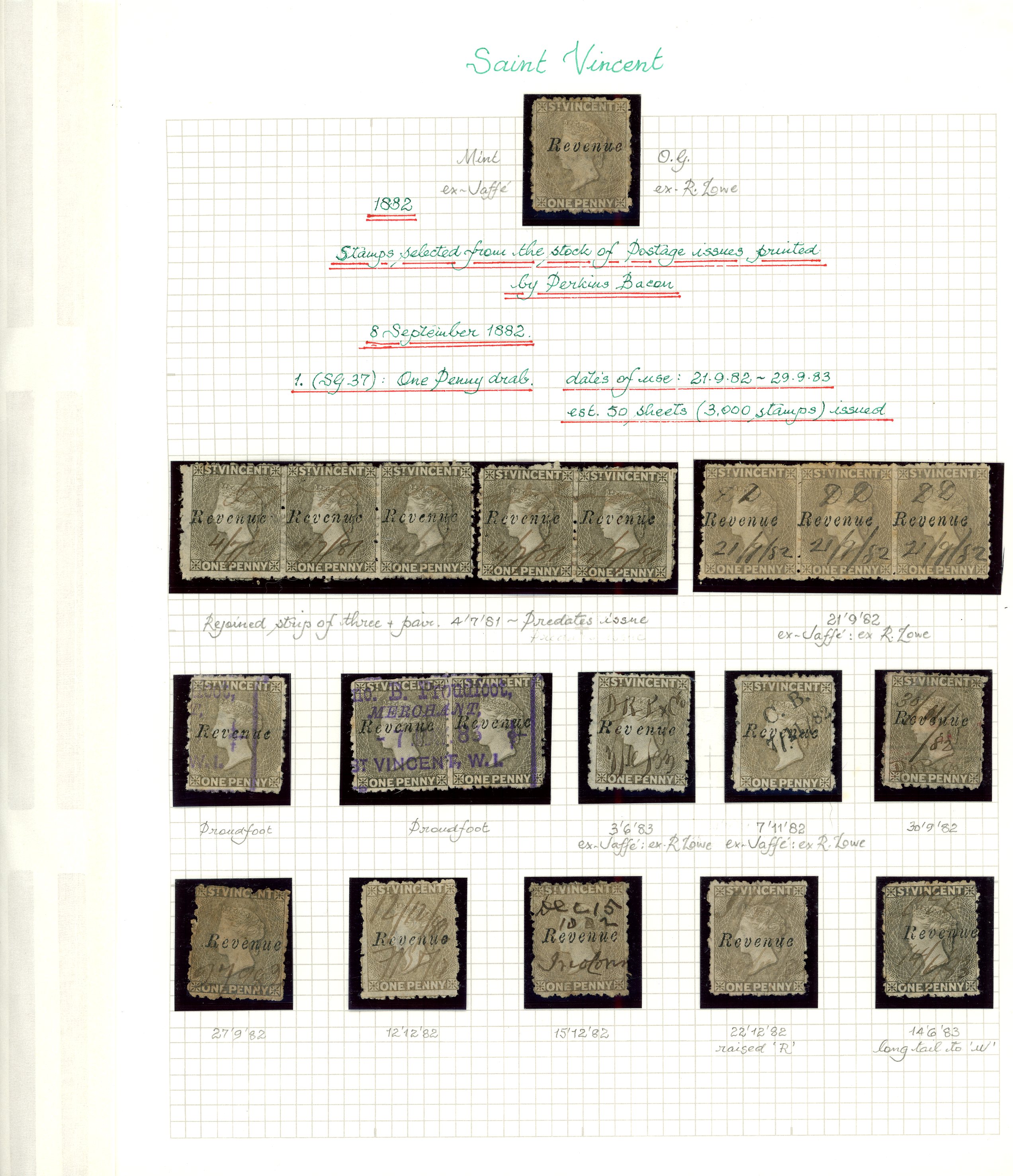 1882-93 Small format first issues collection...