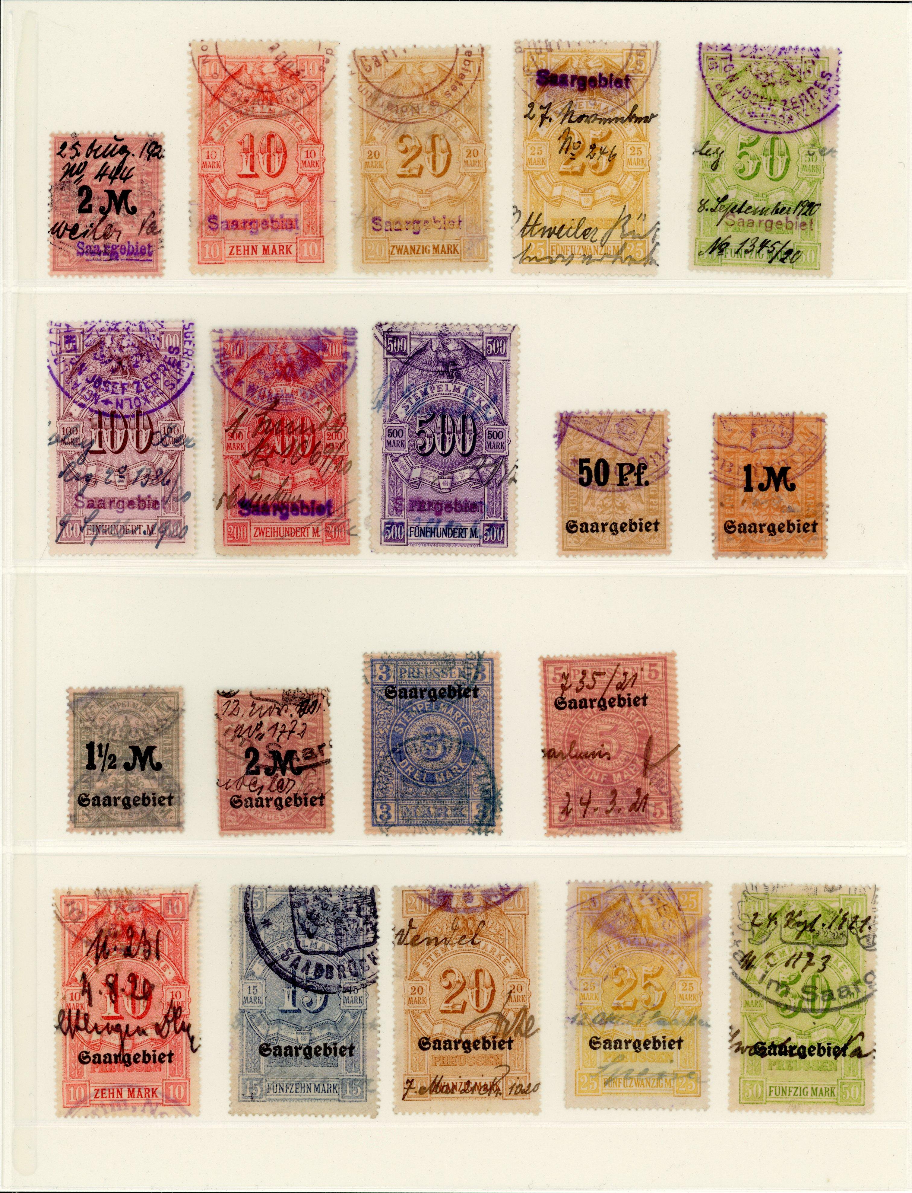 Germany Saar 1920s accumulation 