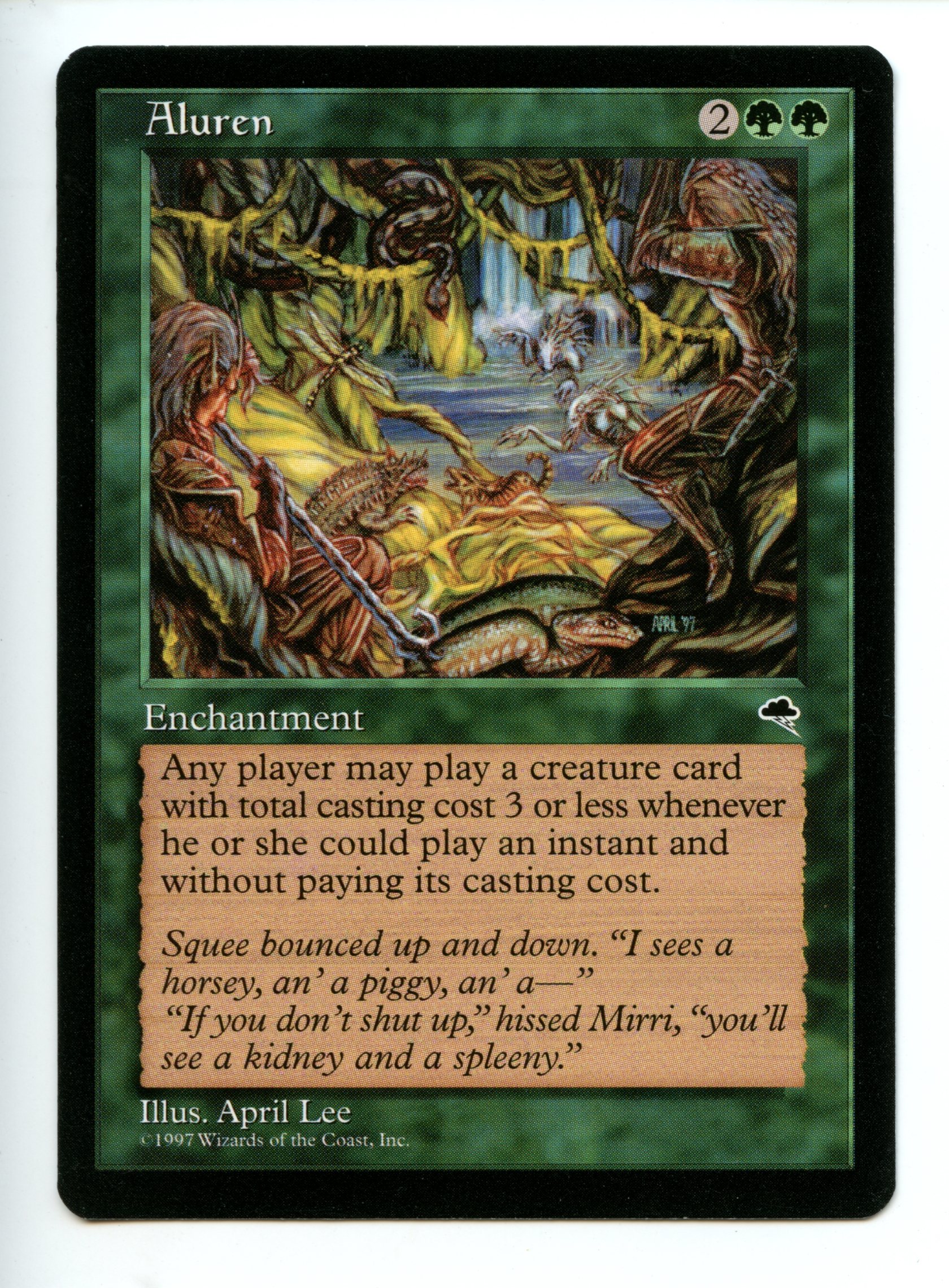 Magic The Gathering - Aluren - Tempest -Near Mint Condition