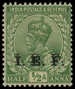 1914 ½a light green unmounted o.g. with...