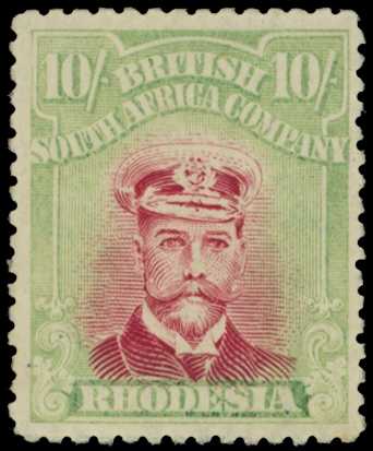 1922-4 10/- Head Die IIIB, perf 14. Large...