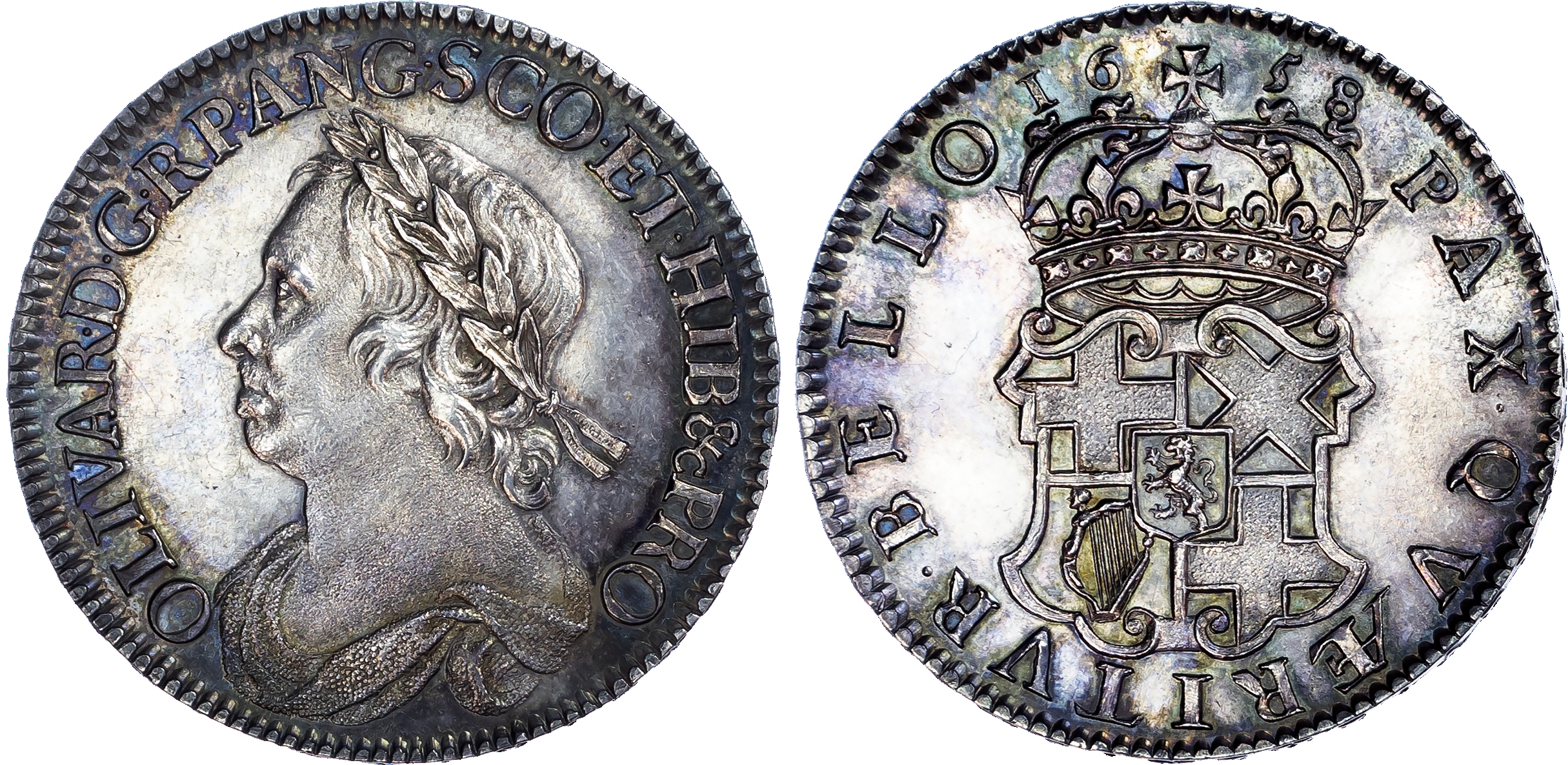 Oliver Cromwell, Halfcrown, 1658