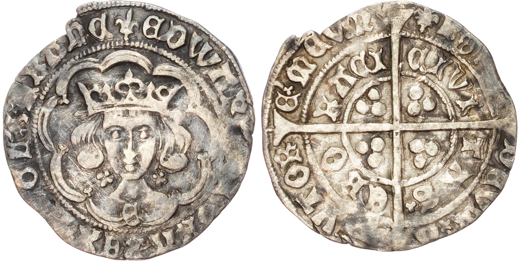 Edward IV (First reign, 1461-147), Light coinage, AR Groat, York, class VII, mm. Crown, (1464).