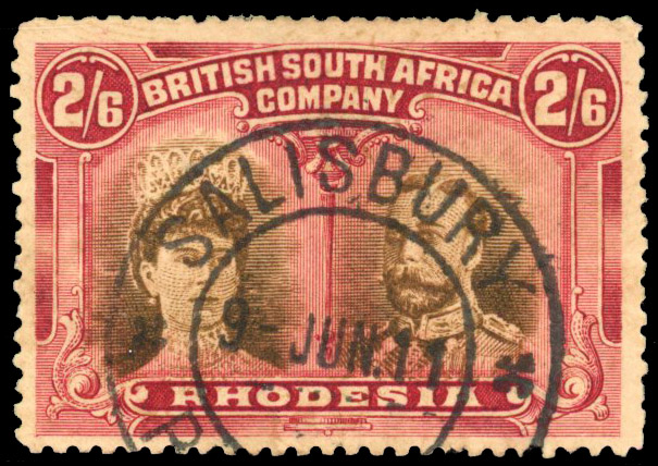 RSC E 2s6d deep brown and brown-lake, used