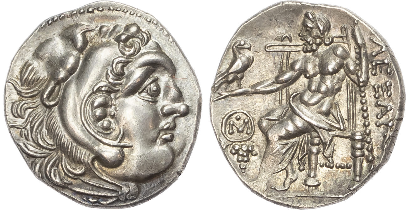 Kingdom of Macedon, Alexander the Great (336-323 BC), Silver Drachm, Chios, c. 290-275 BC, 4.06g. 