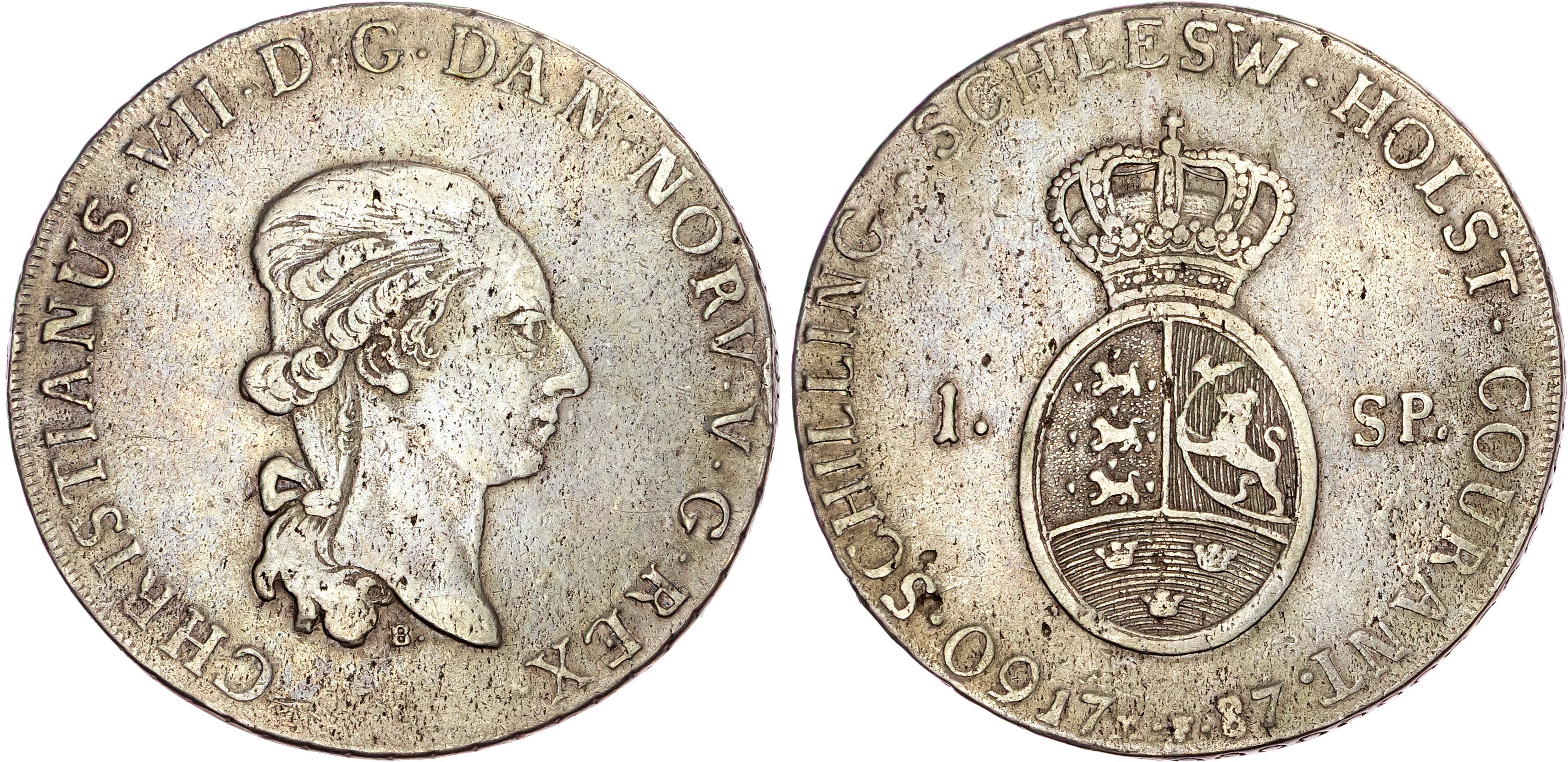 Denmark, Christian VII (1766-1808), silver Speciedaler, 1787