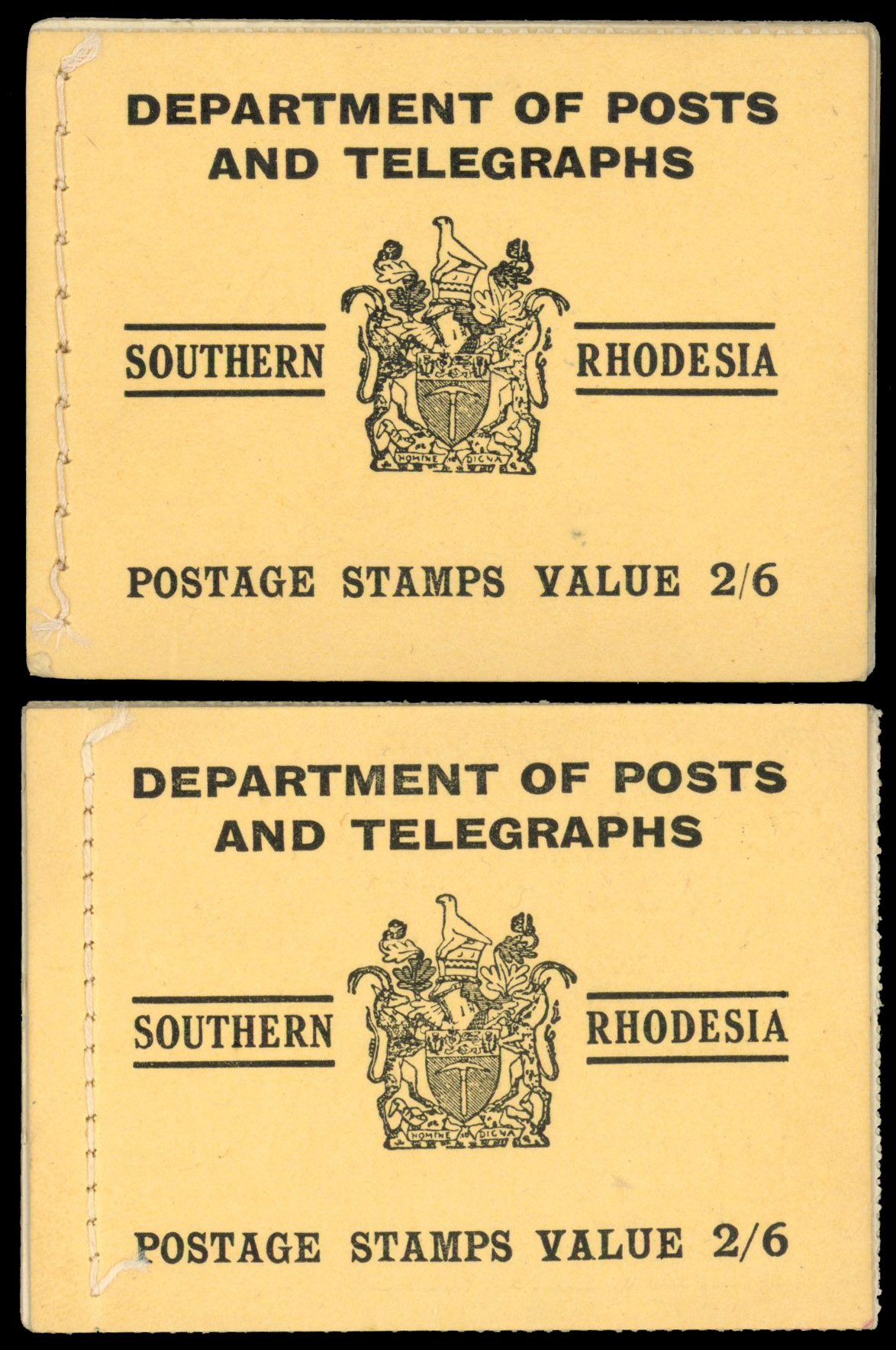 Southern Rhodesia 2s6d booklet SG SB4 unused 