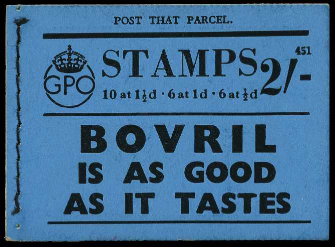 1939 (March) 2/- booklet (#451), panes with...