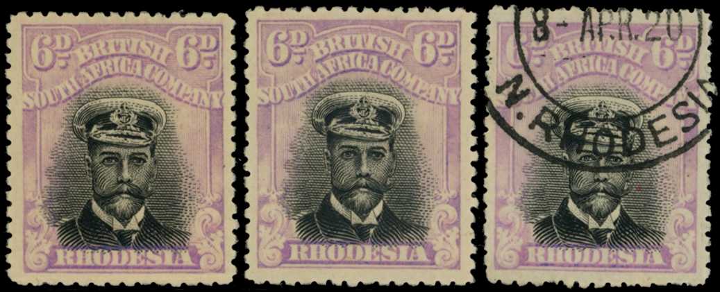 1918-21 6d Head Die IIIB, perf 14, toned...