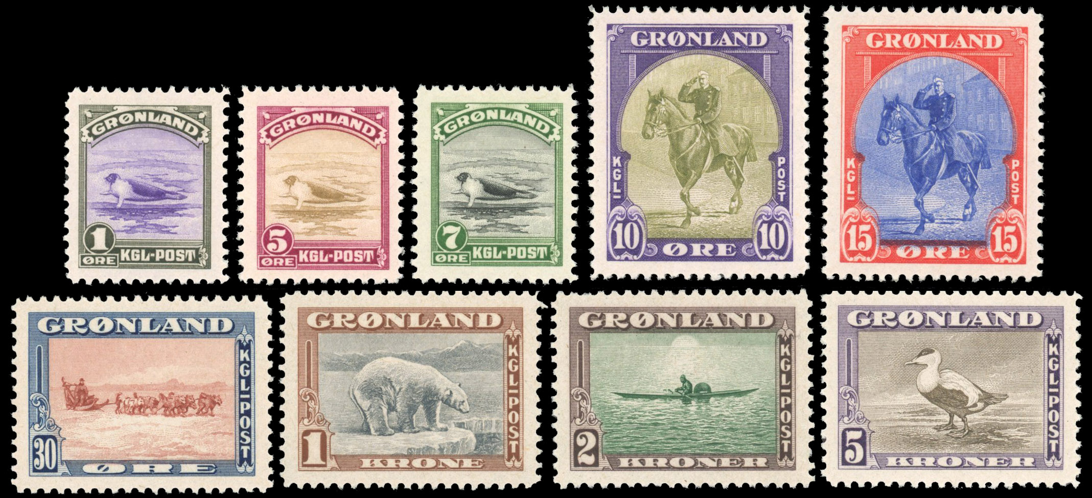 Greenland 1945 set mint