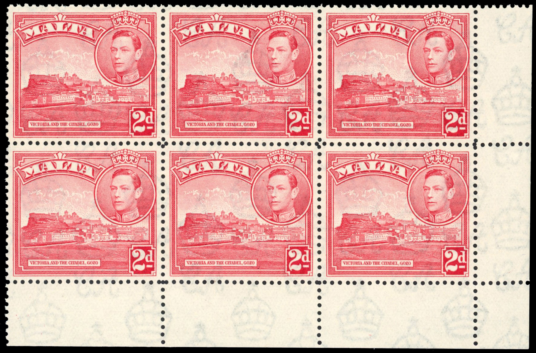 Malta SG 221bb block mint